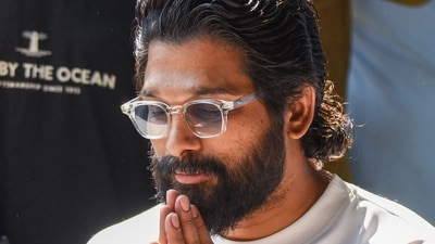 Allu Arjun was on Saturday morning released from the jail, a day after he was arrested in connection with the death of a woman in a stampede during the premiere of his film Pushpa 2: The Rule. (PTI) Allu Arjun was on Saturday morning released from the jail, a day after he was arrested in connection with the death of a woman in a stampede during the premiere of his film Pushpa 2: The Rule. (PTI)