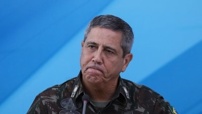 The General in charge of the military intervention in Rio de Janeiro Walter Souza Braga Netto, speaks during a press conference in Rio de Janeiro state, at the Planalto Palace in Brasilia, on February 16, 2018. (AFP) The General in charge of the military intervention in Rio de Janeiro Walter Souza Braga Netto, speaks during a press conference in Rio de Janeiro state, at the Planalto Palace in Brasilia, on February 16, 2018. (AFP)