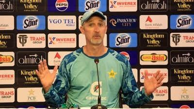 Jason Gillespie stepped down as Pakistan's men's Test coach after less than a year in charge of the team. (REUTERS)