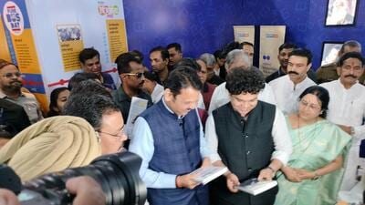 Chief minister Devendra Fadnavis inaugurated Pune Book Festival 2024 at Fergusson College on Saturday. (HT) Chief minister Devendra Fadnavis inaugurated Pune Book Festival 2024 at Fergusson College on Saturday. (HT)