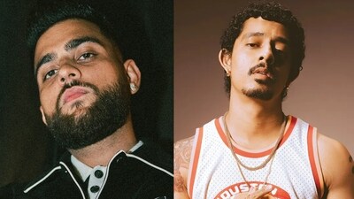 KAran Aujla was joined by Hanumankind as the duo song latter's iconic hit Big Dawgs in Bengaluru on Friday KAran Aujla was joined by Hanumankind as the duo song latter's iconic hit Big Dawgs in Bengaluru on Friday