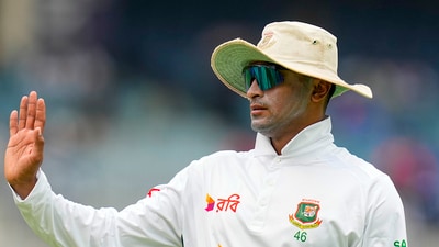Bangladesh's Shakib Al Hasan (PTI) Bangladesh's Shakib Al Hasan (PTI)