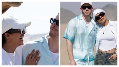 The actor shared pictures of her desert adventure with Nick Jonas, laughing and enjoying their time together. (Instagram) The actor shared pictures of her desert adventure with Nick Jonas, laughing and enjoying their time together. (Instagram)