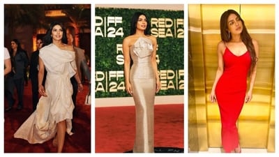 Priyanka Chopra brought her fashion game to Jeddah for the Red Sea International Film Festival, channeling her diva energy. Whether it's embracing a shimmery bodycon or billowy ruched dress, let's take a look at all of her looks. (Instagram) Priyanka Chopra brought her fashion game to Jeddah for the Red Sea International Film Festival, channeling her diva energy. Whether it's embracing a shimmery bodycon or billowy ruched dress, let's take a look at all of her looks. (Instagram)