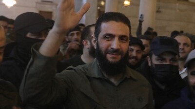 The leader of Syria's Islamist Hayat Tahrir al-Sham (HTS) group said his country was too exhausted for fresh conflict. (AFP) The leader of Syria's Islamist Hayat Tahrir al-Sham (HTS) group said his country was too exhausted for fresh conflict. (AFP)