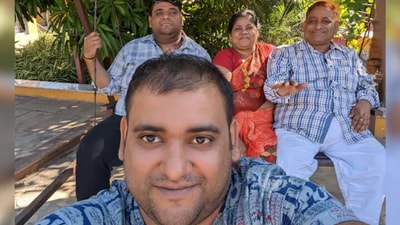 With his family in happier times With his family in happier times