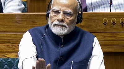 Prime Minister Narendra Modi is expected to speak in the Lok Sabha today. (Sansad TV) Prime Minister Narendra Modi is expected to speak in the Lok Sabha today. (Sansad TV)