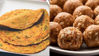 Sattu ka chilla to dry fruit laddus Sattu ka chilla to dry fruit laddus