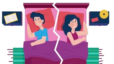 Studies say 'sleep divorce' can improve sleep quality. (Freepik) Studies say 'sleep divorce' can improve sleep quality. (Freepik)