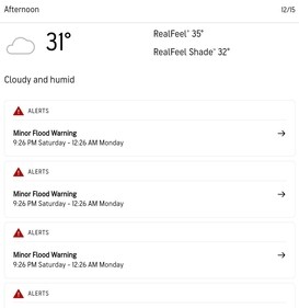 Brisbane Day 2 afternoon weather forecast, according to Accuweather. Brisbane Day 2 afternoon weather forecast, according to Accuweather.