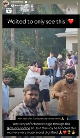 A screengrab of Vignesh Shivan's Instagram stories. A screengrab of Vignesh Shivan's Instagram stories.