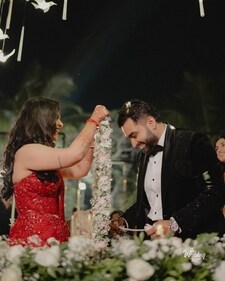 Viraj Ghelani and Palak Khimavat tied the knot in an intimate function with family and friends (instagram) Viraj Ghelani and Palak Khimavat tied the knot in an intimate function with family and friends (instagram)