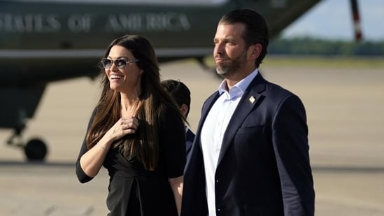 Donald Trump Jr says he and Kimberly Guilfoyle will ‘never stop caring for each other’ (AP)