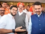 Maharashtra Chief Minister Devendra Fadnavis and Shiv Sena (Uddhav Balasaheb Thackeray) MLA Aaditya Thackeray during day 1 of the special session of the Maharashtra Legislative Assembly.
Maharashtra Chief Minister Devendra Fadnavis and Shiv Sena (Uddhav Balasaheb Thackeray) MLA Aaditya Thackeray during day 1 of the special session of the Maharashtra Legislative Assembly.