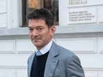Mike Wainwright, former chief operating officer of Trafigura Group, leaves the Federal Criminal Court in Bellinzona, Switzerland