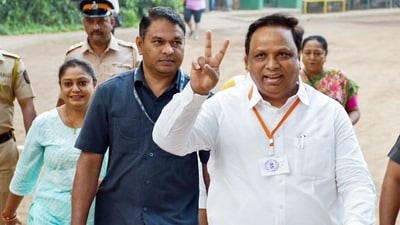 Ashish Shelar is the second official from the incumbent committee to move on from his post after Jay Shah. (Deepak Salvi ) Ashish Shelar is the second official from the incumbent committee to move on from his post after Jay Shah. (Deepak Salvi )