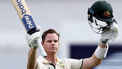 Meanwhile, Steve Smith smacked 101 off 190 deliveries, including 12 fours. (ICC- X) Meanwhile, Steve Smith smacked 101 off 190 deliveries, including 12 fours. (ICC- X)