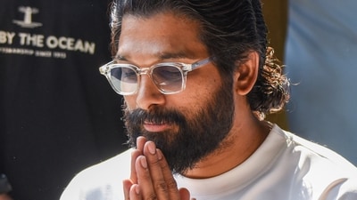 Allu Arjun was on Saturday morning released from the jail, a day after he was arrested in connection with the death of a woman in a stampede. (PTI) Allu Arjun was on Saturday morning released from the jail, a day after he was arrested in connection with the death of a woman in a stampede. (PTI)