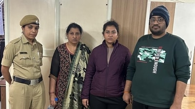 Police released a picture of Atul Subhash's wife and her family after their arrest. Police released a picture of Atul Subhash's wife and her family after their arrest.