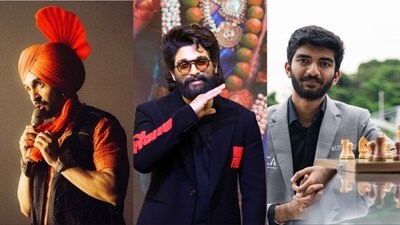 Diljit Dosanjh spoke about Allu Arjun's Pushpa and Gukesh during his show.