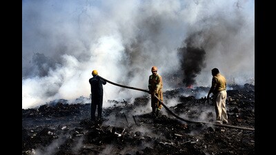 In response, the PCMC announced plans to demolish 70 unauthorised godowns operating on reserved land to reduce fire hazards. (REPRESENTATIVE PIC) In response, the PCMC announced plans to demolish 70 unauthorised godowns operating on reserved land to reduce fire hazards. (REPRESENTATIVE PIC)