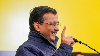 Aam Aadmi Party (AAP) National Convener Arvind Kejriwal addresses a gathering during the release of a book titled 'The Delhi Model' (PTI)