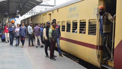The coach composition of the train will be - two AC-2 tier, two AC-3 Tier, 6 sleeper class, 6 general second class, one luggage cum guard’s brake van and one generator car--total 18 LHB coaches. (REPRESENTATIVE PHOTO) The coach composition of the train will be - two AC-2 tier, two AC-3 Tier, 6 sleeper class, 6 general second class, one luggage cum guard’s brake van and one generator car--total 18 LHB coaches. (REPRESENTATIVE PHOTO)