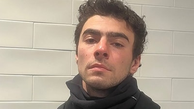 Luigi Mangione, 26, a suspect in the New York City killing of UnitedHealth executive Brian Thompson, poses shortly after being discovered by police at a McDonald's restaurant in Altoona, Pennsylvania, U.S. December 9, 2024.  Pennsylvania State Police/Handout via REUTERS  THIS IMAGE HAS BEEN SUPPLIED BY A THIRD PARTY. THIS PICTURE WAS PROCESSED BY REUTERS TO ENHANCE QUALITY. AN UNPROCESSED VERSION HAS BEEN PROVIDED (via REUTERS)