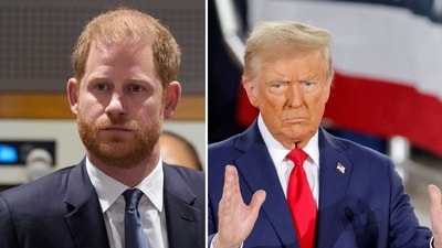 Donald Trump has Prince Harry's US visa ‘on his mind,’ an expert previously suggested. ((AP Photo/Frank Franklin II, File, REUTERS/Jonathan Drake) Donald Trump has Prince Harry's US visa ‘on his mind,’ an expert previously suggested. ((AP Photo/Frank Franklin II, File, REUTERS/Jonathan Drake)