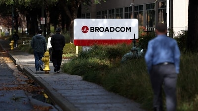 Broadcom Inc. is a chip-supplier for Apple Inc., and other big tech companies. (Getty Images via AFP) Broadcom Inc. is a chip-supplier for Apple Inc., and other big tech companies. (Getty Images via AFP)