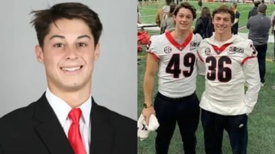 21-year-old Gleaton Jones passed away on December 13, 2024, after sustaining a severe head injury in a car crash. (University of Georgia / Facebook - Georgia Bulldogs) 21-year-old Gleaton Jones passed away on December 13, 2024, after sustaining a severe head injury in a car crash. (University of Georgia / Facebook - Georgia Bulldogs)
