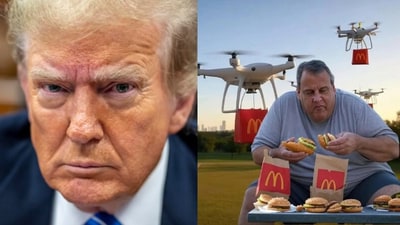 Donald Trump mocks former NJ Gov. Chris Christie with AI-generated photo amid drone controversy (X) Donald Trump mocks former NJ Gov. Chris Christie with AI-generated photo amid drone controversy (X)