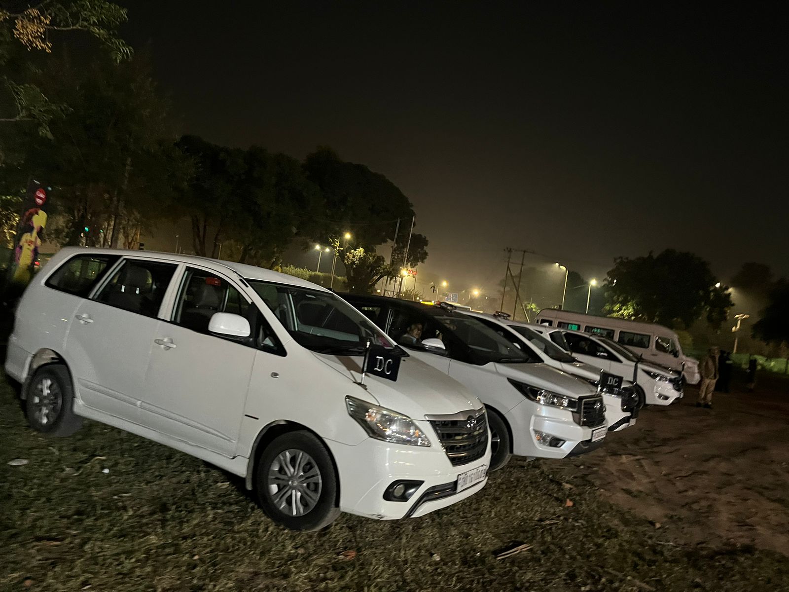 Violating the no-parking directives, VVIP vehicles were found parked inside the concert venue. (HT) Violating the no-parking directives, VVIP vehicles were found parked inside the concert venue. (HT)