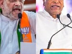 Union home minister Amit Shah and Congress president Mallikarjun Kharge. Union home minister Amit Shah and Congress president Mallikarjun Kharge.
