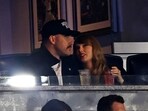 Taylor Swift and Kansas City Chiefs tight end Travis Kelce watch game one of the ALCS for the 2024 MLB Playoffs between the New York Yankees and the Cleveland Guardians at Yankee Stadium. 