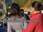 Tourists in Nainital, slammed for littering, argue with locals. Tourists in Nainital, slammed for littering, argue with locals.