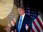 PALM BEACH, FLORIDA - DECEMBER 16: U.S. President-elect Donald Trump speaks at a news conference at Trump's Mar-a-Lago resort on December 16, 2024 in Palm Beach, Florida. In a news conference that went over an hour, Trump announced that SoftBank will invest over $100 billion in projects in the United States including 100,000 artificial intelligence related jobs and then took questions on Syria, Israel, Ukraine, the economy, cabinet picks, and many other topics. Andrew Harnik/Getty Images/AFP (Photo by Andrew Harnik / GETTY IMAGES NORTH AMERICA / Getty Images via AFP) PALM BEACH, FLORIDA - DECEMBER 16: U.S. President-elect Donald Trump speaks at a news conference at Trump's Mar-a-Lago resort on December 16, 2024 in Palm Beach, Florida. In a news conference that went over an hour, Trump announced that SoftBank will invest over $100 billion in projects in the United States including 100,000 artificial intelligence related jobs and then took questions on Syria, Israel, Ukraine, the economy, cabinet picks, and many other topics. Andrew Harnik/Getty Images/AFP (Photo by Andrew Harnik / GETTY IMAGES NORTH AMERICA / Getty Images via AFP)