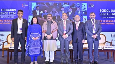 The ARISE Annual School Education Conference 2024 was attended by Union Education Minister Dharmendra Pradhan and host of other guests including government officials, educators, industry leaders, and innovators. The ARISE Annual School Education Conference 2024 was attended by Union Education Minister Dharmendra Pradhan and host of other guests including government officials, educators, industry leaders, and innovators.