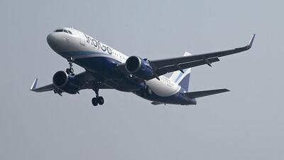 An Airbus SE A320 aircraft, operated by IndiGo, prepares to land at Indira Gandhi International Airport in New Delhi. (Bloomberg) An Airbus SE A320 aircraft, operated by IndiGo, prepares to land at Indira Gandhi International Airport in New Delhi. (Bloomberg)