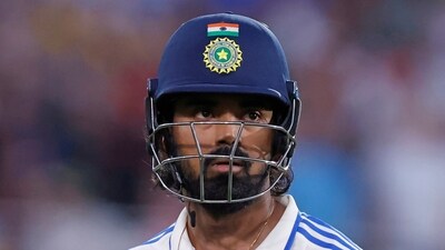 India's KL Rahul walks off the field after losing his wicket during the day two of the second cricket test match between Australia and India at the Adelaide Oval in Adelaide (AP) India's KL Rahul walks off the field after losing his wicket during the day two of the second cricket test match between Australia and India at the Adelaide Oval in Adelaide (AP)