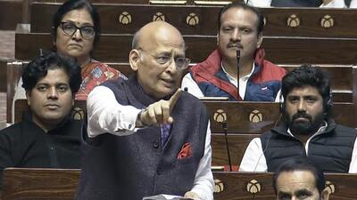During the ongoing debate on the Constitution in the Upper House, Congress MP Abhishek Singvi criticised the “new India under the BJP” for creating an ambiance of mistrust, division and fear. (ANI) During the ongoing debate on the Constitution in the Upper House, Congress MP Abhishek Singvi criticised the “new India under the BJP” for creating an ambiance of mistrust, division and fear. (ANI)