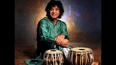 Tabla maestro late Ustad Zakir Hussain. (File Photo) Tabla maestro late Ustad Zakir Hussain. (File Photo)