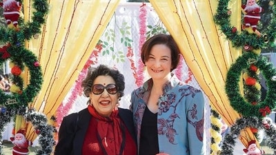 Shayama Chona and Christina Scott (Photo: Manoj Verma/HT)