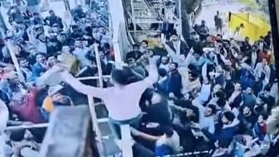 Videos of the incident surfaced on social media, showing a group of people storming Bapu Pariksha Parisar in what police said was an attempt to get the Bihar Public Service Commission (BPSC) exam cancelled. (X/@ANI) Videos of the incident surfaced on social media, showing a group of people storming Bapu Pariksha Parisar in what police said was an attempt to get the Bihar Public Service Commission (BPSC) exam cancelled. (X/@ANI)