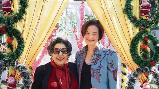  Shayama Chona and Christina Scott(Photo: Manoj Verma/HT)