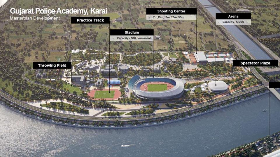 Gujarat Police Academy – Master Plan design.