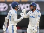 India's Akash Deep, left, fist bumps with batting partner Jasprit Bumrah during play on day four of the third cricket test between India and Australia at the Gabba in Brisbane. India's Akash Deep, left, fist bumps with batting partner Jasprit Bumrah during play on day four of the third cricket test between India and Australia at the Gabba in Brisbane.
