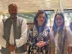 Nita Ambani at a luxury saree store in Bengaluru Nita Ambani at a luxury saree store in Bengaluru