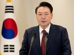 South Korean President Yoon Suk Yeol delivers an address to the nation at the Presidential Office in Seoul, South Korea. (File)