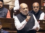 Union Home Minister Amit Shah speaks during the Constitution debate in Rajya Sabha, in New Delhi on Tuesday. Union Home Minister Amit Shah speaks during the Constitution debate in Rajya Sabha, in New Delhi on Tuesday.
